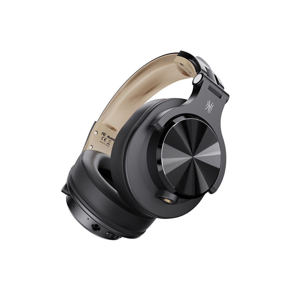 A70 Bluetooth Kopfhörer Over Ear(Schwarzes Gold)