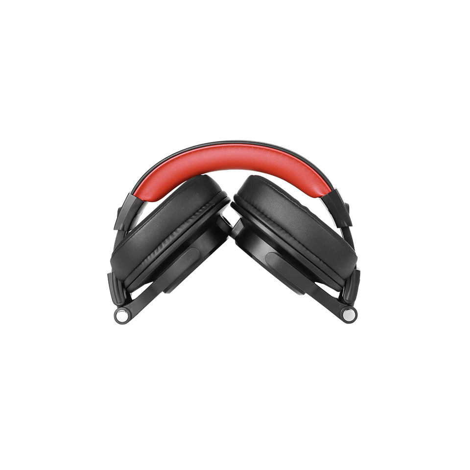 A71 Kopfhörer Over Ear, DJ Kopfhörer mit Kabel (Rot)